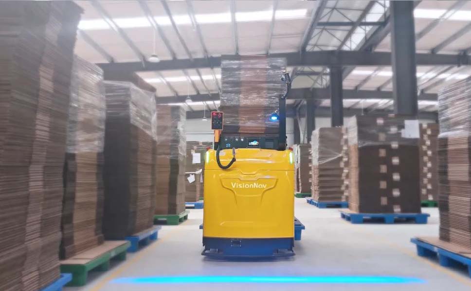 重庆无人叉车案例|未来机器人助力包装制造企业打造智能仓储
